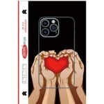 heart on couple hands mobile skin